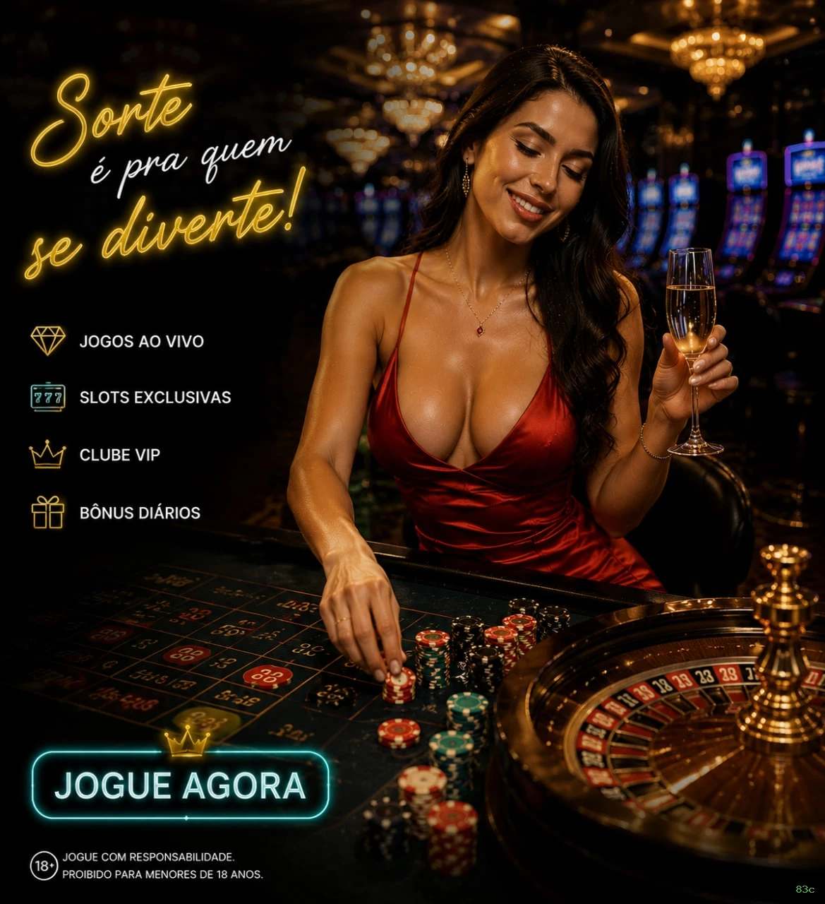 Imagem promocional do login da 83c
